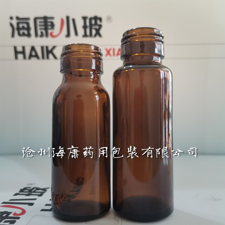 药用玻璃瓶管制模制工艺棕色避光药瓶图1