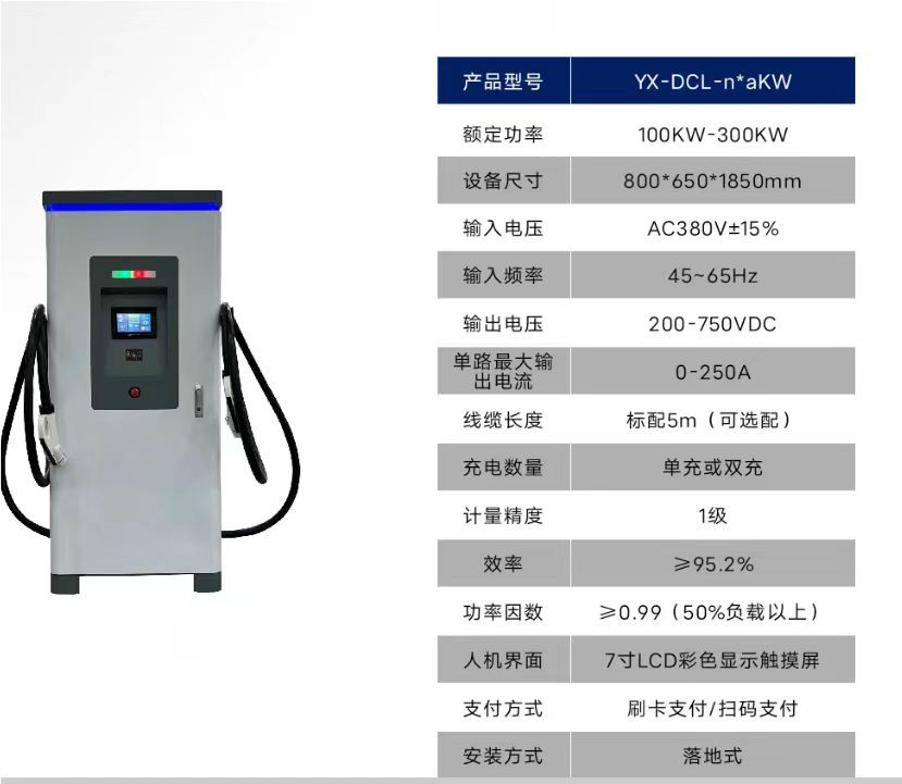 云星充电桩 30KW单枪直流充电桩YX-DCB-30KW图1