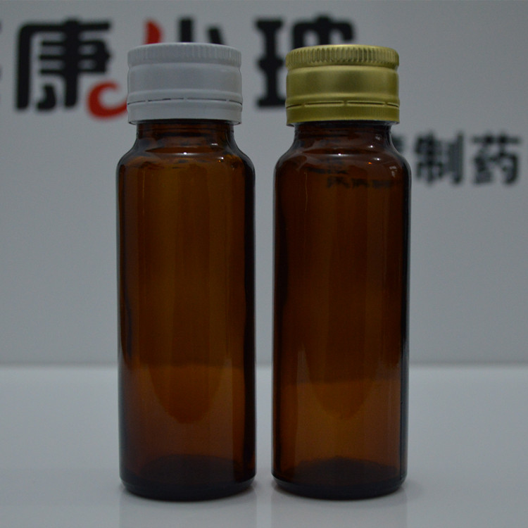 药用玻璃瓶茶色棕色螺纹防盗口瓶图4