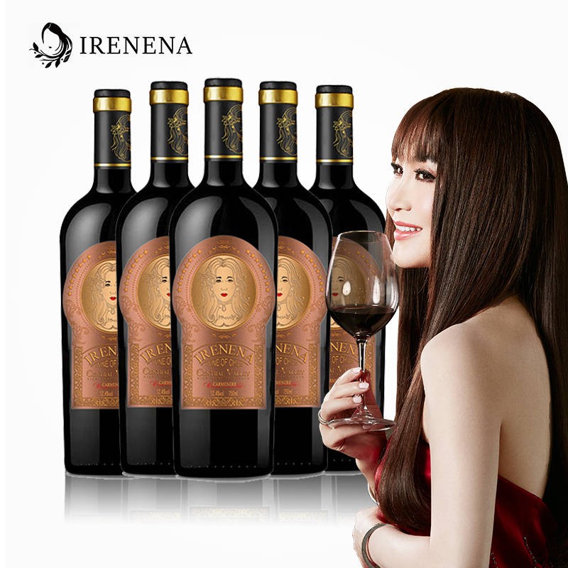 IRENENA红酒温碧霞自创品牌进口智利葡萄酒美娜干红图1